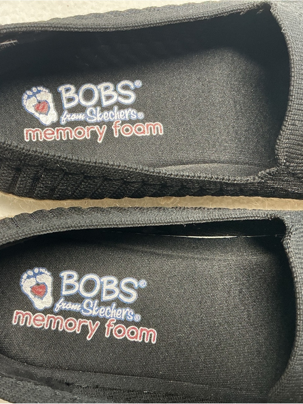 Skechers BOBS Black Slip-On Memory Foam Flats - Picture 7 of 8